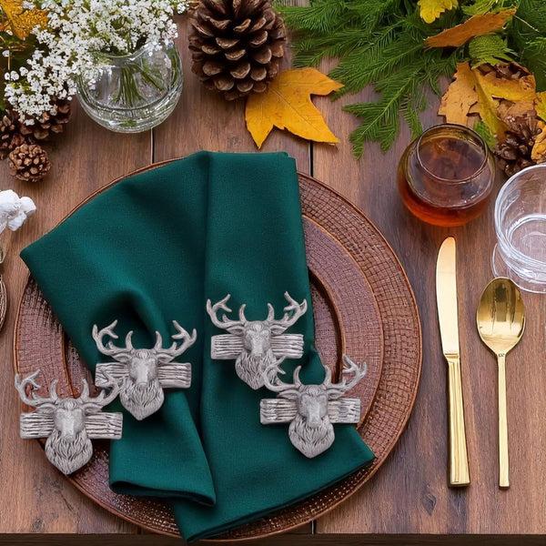 Arthur Court Elk Head Napkin Rings