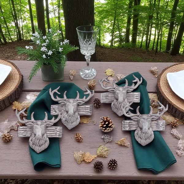 Arthur Court Elk Head Napkin Rings