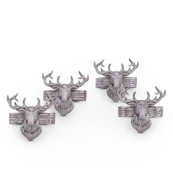 arthur court Elk Head Napkin Rings