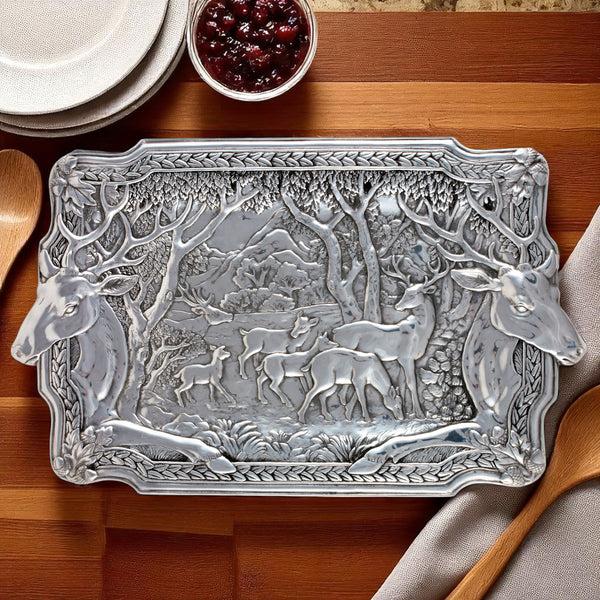 Arthur Court Elk Herd Oblong Tray