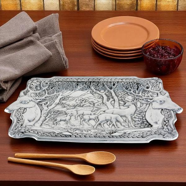 Arthur Court Elk Herd Oblong Tray