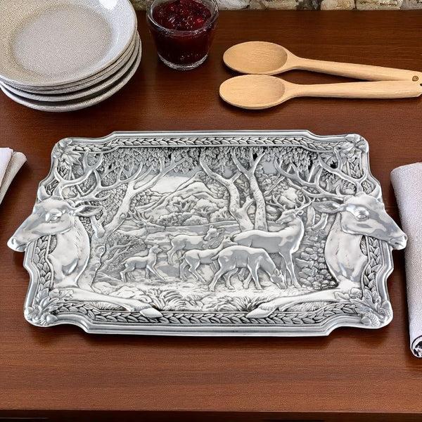 Arthur Court Elk Herd Oblong Tray
