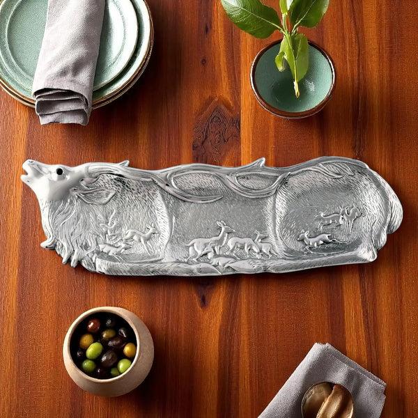 Arthur Court Elk Herd Oblong Tray