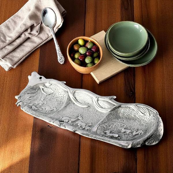 Arthur Court Elk Herd Oblong Tray