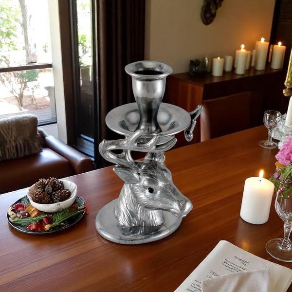 Arthur Court Elk Taper Candle Holders