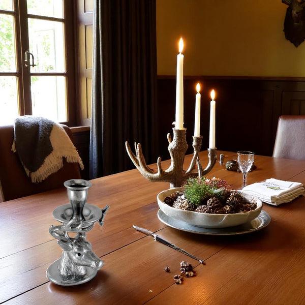 Arthur Court Elk Taper Candle Holders