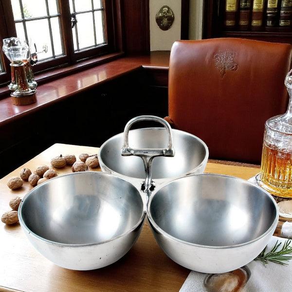 Arthur Court Equestrian Bit 3 Nut Bowl