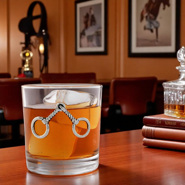 Arthur Court Equestrian Bit Bar Glasses Set Of 4