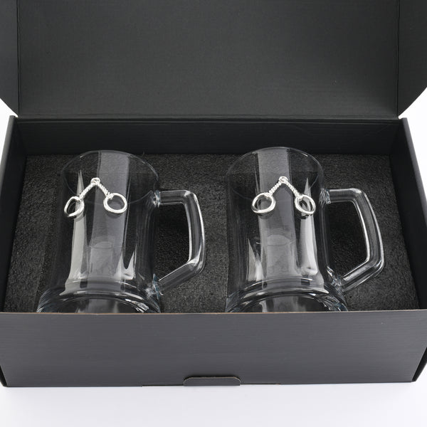 Arthur Court Equestrian Bit Beer Mugs - Set Of 2