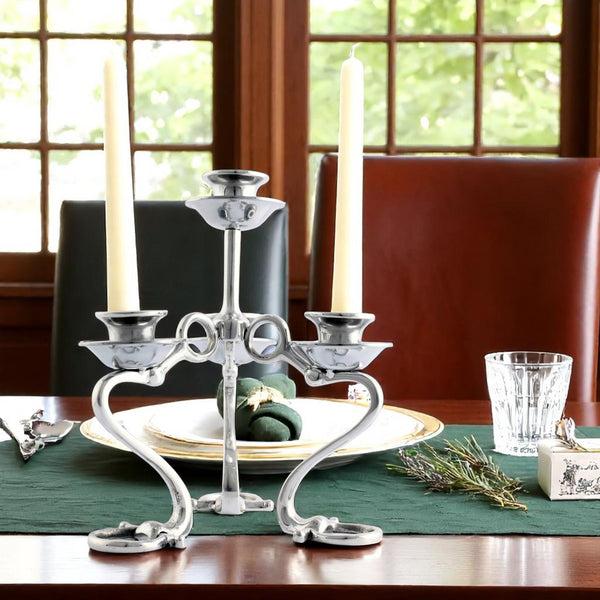 Arthur Court Equestrian Bit Four Light Candlestick