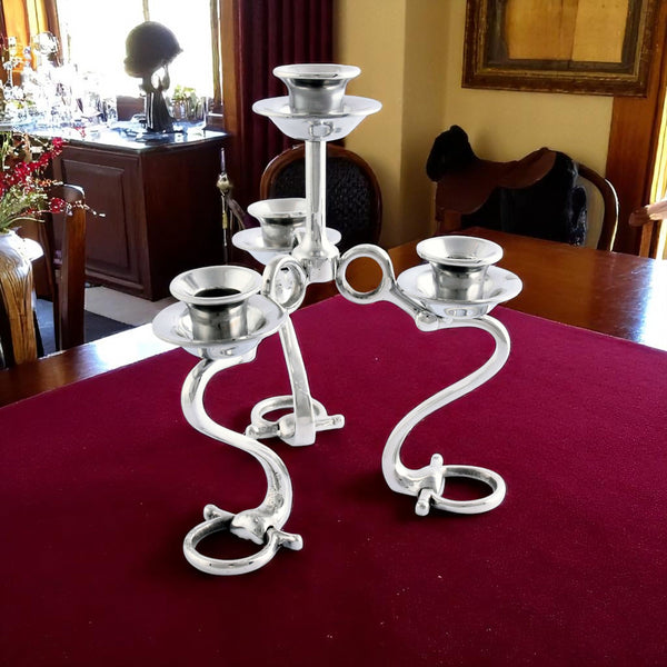 Arthur Court Equestrian Bit Four Light Candlestick