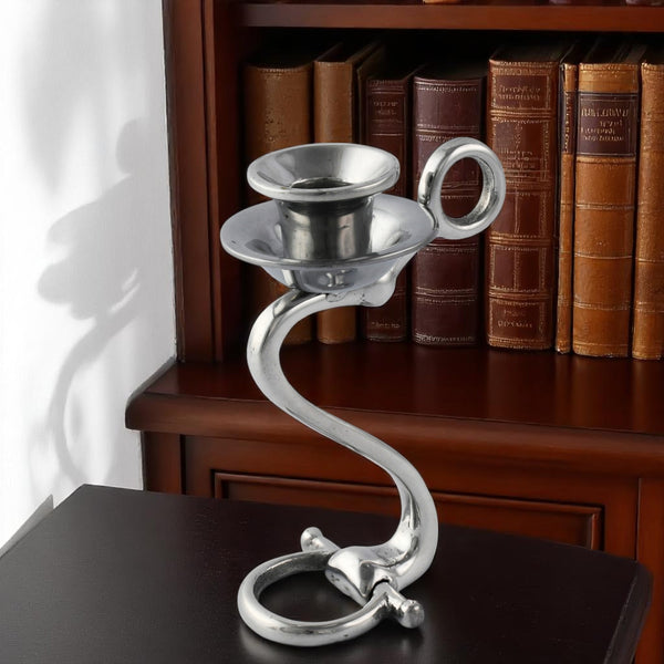 Arthur Court Equestrian Bit Single Candlestick