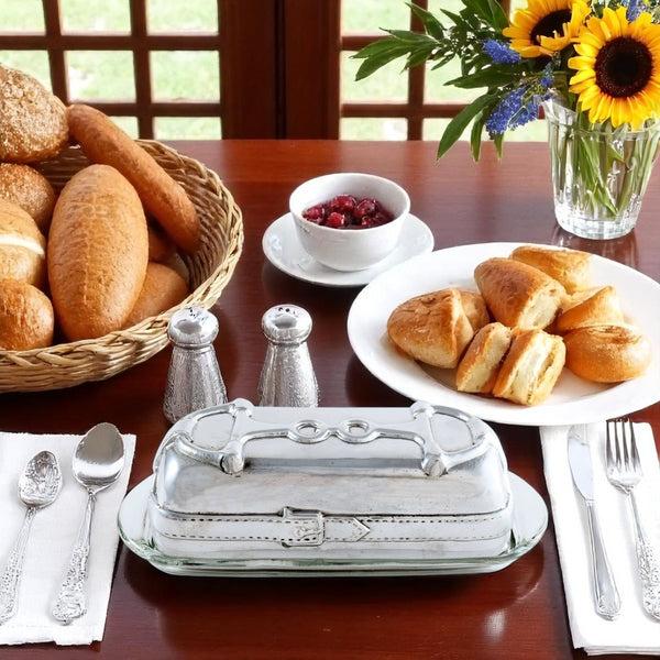 Arthur Court Equestrian Butter Dish