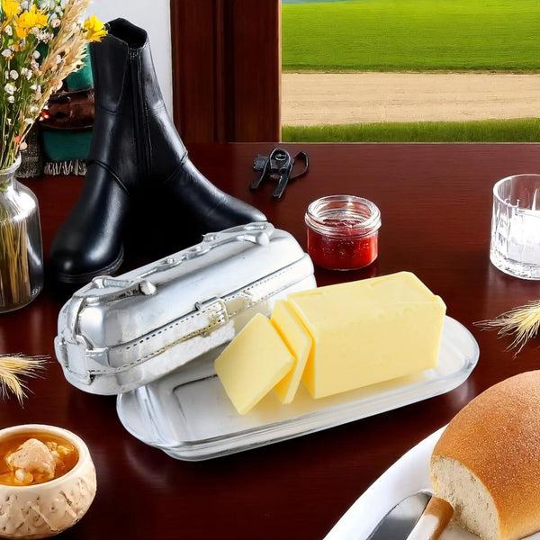 Arthur Court Equestrian Butter Dish