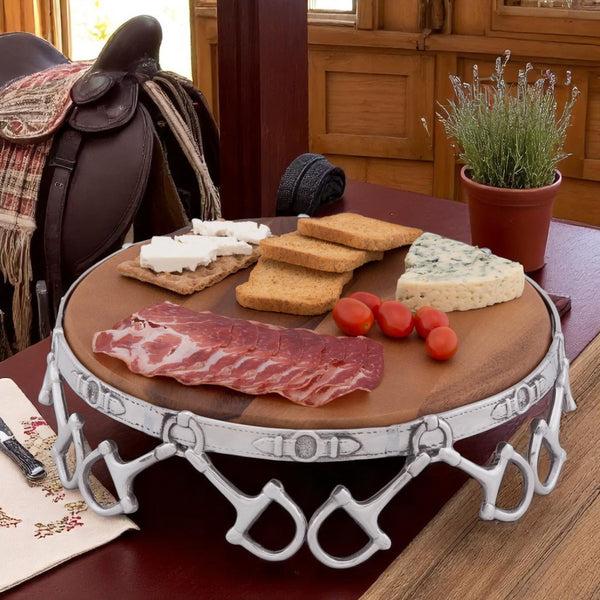 Arthur Court Equestrian Cheese Pedestal