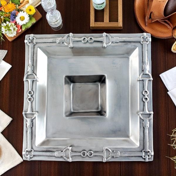 Arthur Court Equestrian Chip And Dip