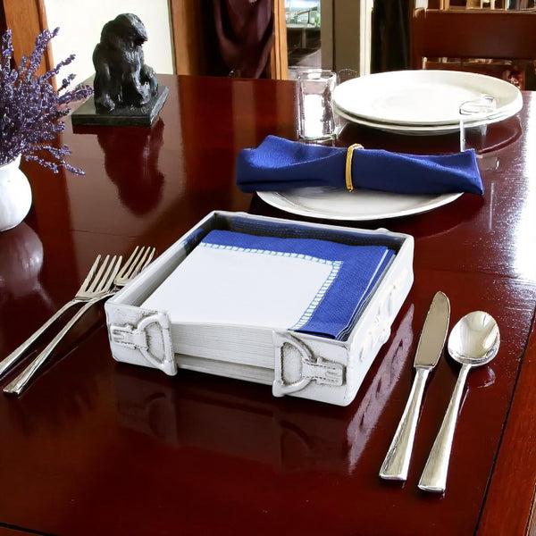Arthur Court Equestrian Cocktail Napkin Box