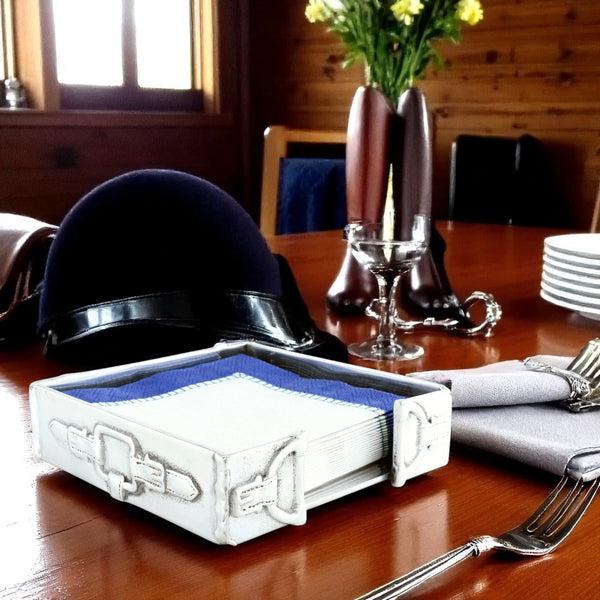 Arthur Court Equestrian Cocktail Napkin Box