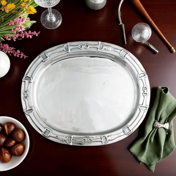 Arthur Court Equestrian Oval Platter