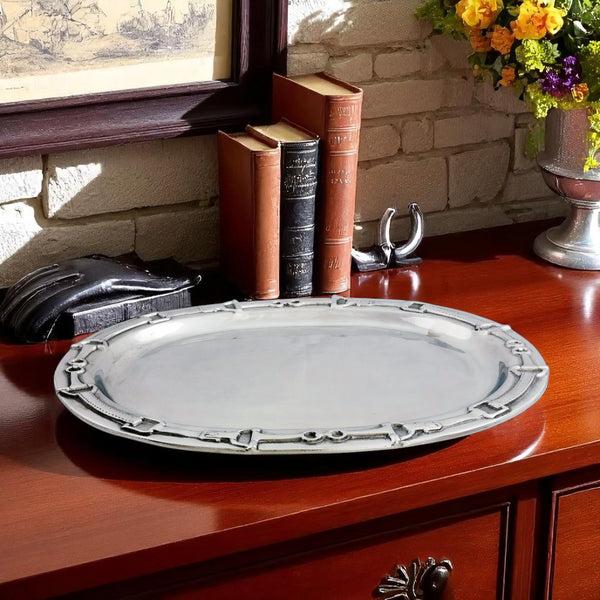 Arthur Court Equestrian Oval Platter