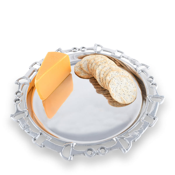 Arthur Court Equestrian Round Tray 12