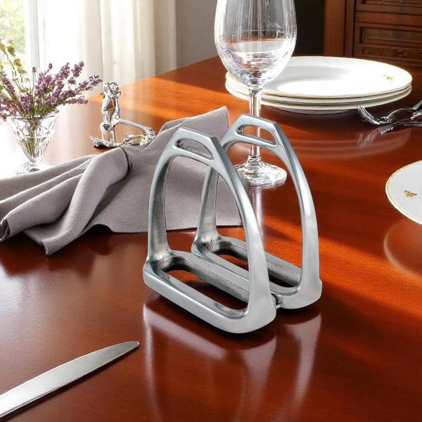 Arthur Court Equestrian Stirrup Napkin Holder