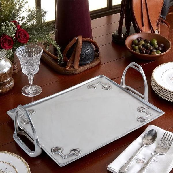 Arthur Court Equestrian Stirrup Tray - Large
