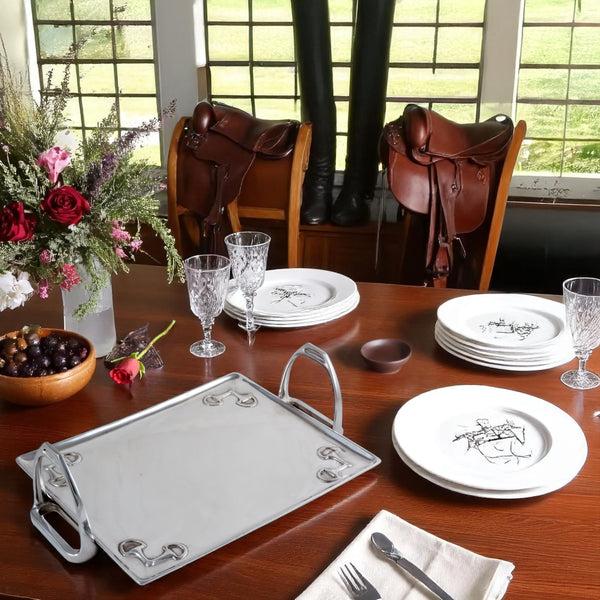 Arthur Court Equestrian Stirrup Tray - Large