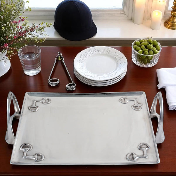 Arthur Court Equestrian Stirrup Tray - Large