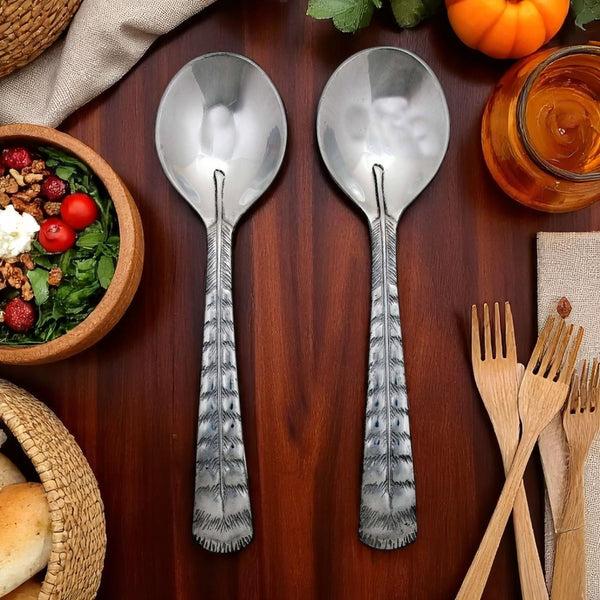Arthur Court Feather Salad Servers