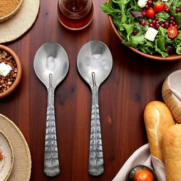 Arthur Court Feather Salad Servers