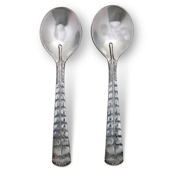arthur court Feather Salad Servers
