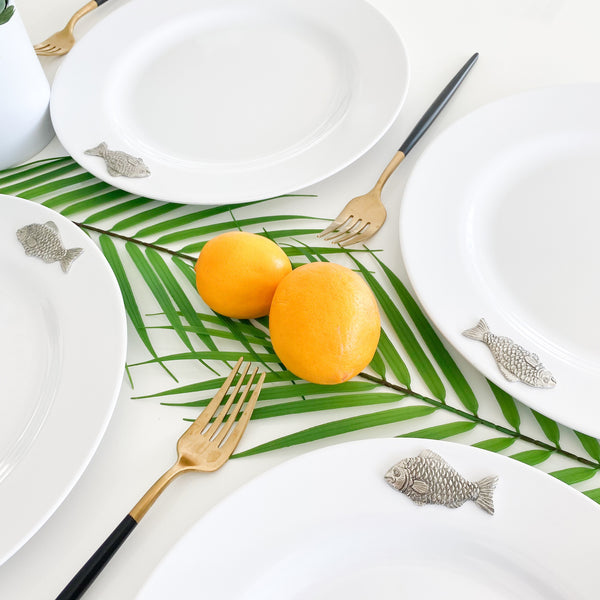 Arthur Court Fish Melamine Lunch Plates - Set Of 4