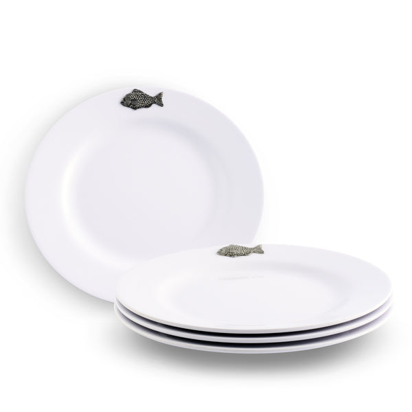 arthur court Fish Melamine Lunch Plates - Set of 4