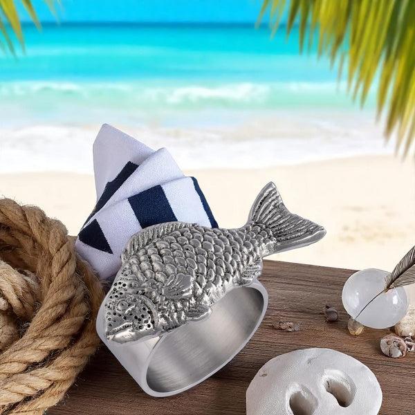 Arthur Court Fish Napkin Rings - Set Of 4