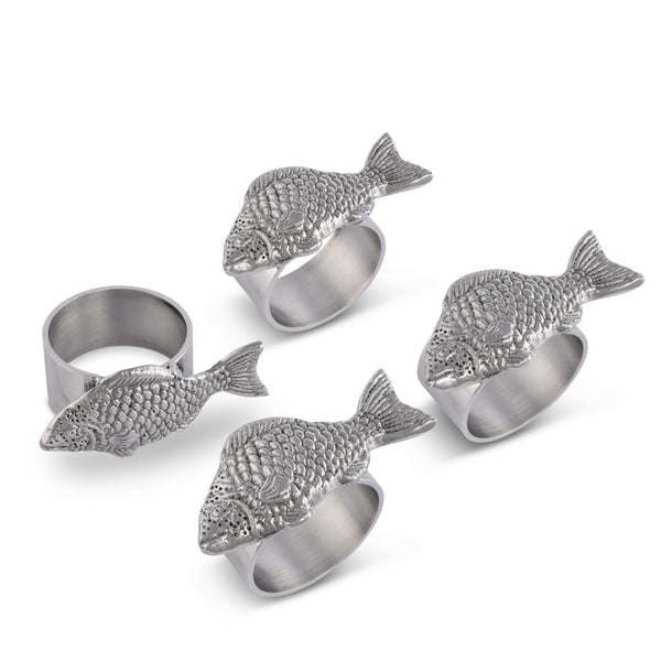 arthur court Fish Napkin Rings - set of 4