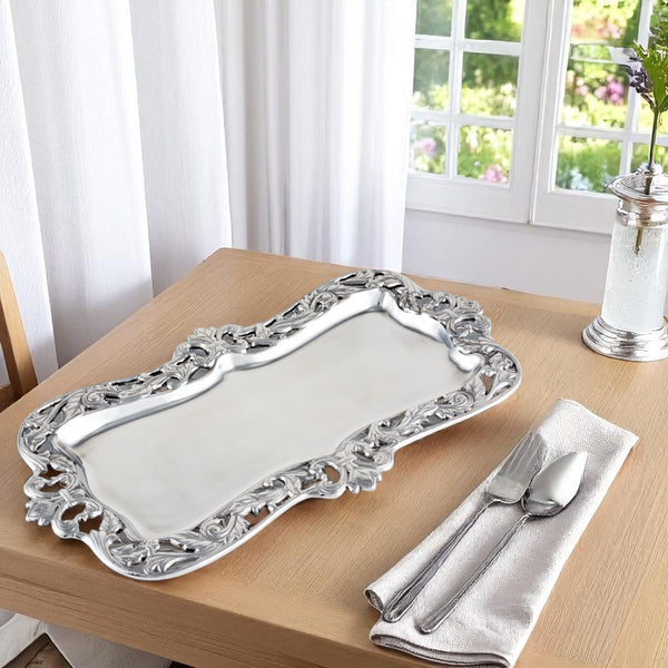 Arthur Court Fleur-De-Lis Acanthus Oblong