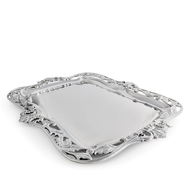 Arthur Court Fleur-De-Lis Acanthus Platter