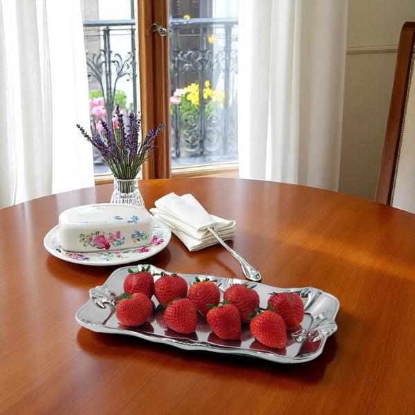 Arthur Court Fleur-De-Lis Bread Tray 6x12