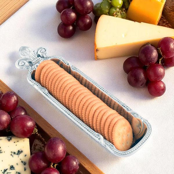 Arthur Court Fleur De Lis Cracker Serving Tray