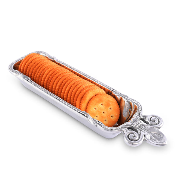 arthur court Fleur De Lis Cracker Serving Tray