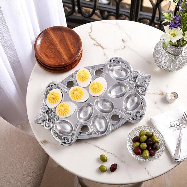 Arthur Court Fleur-De-Lis Deviled Egg Holder