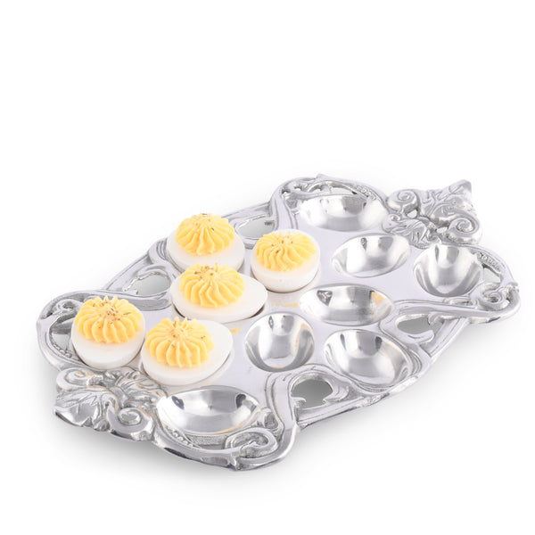 arthur court Fleur-De-Lis Deviled Egg Holder
