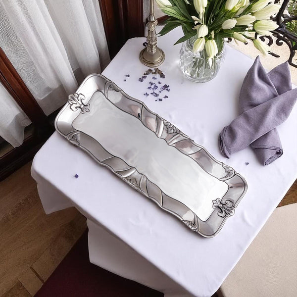 Arthur Court Fleur-De-Lis Oblong Tray