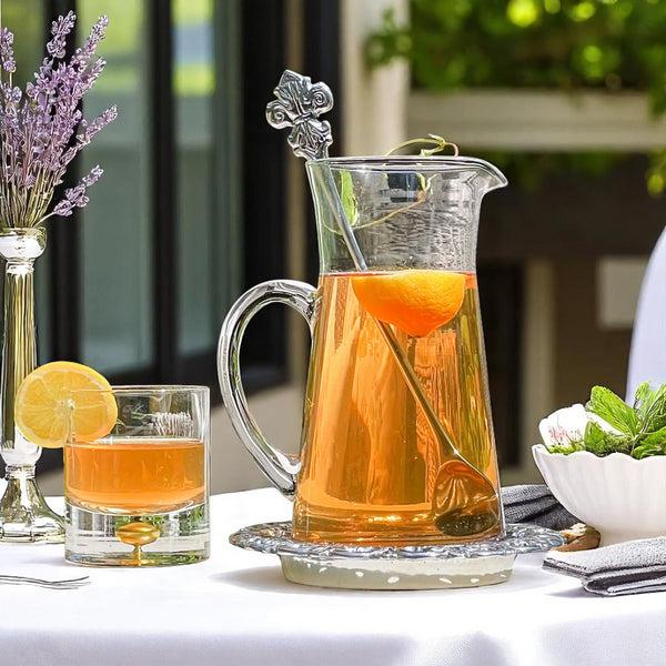 Arthur Court Fleur-De-Lis Pitcher Set