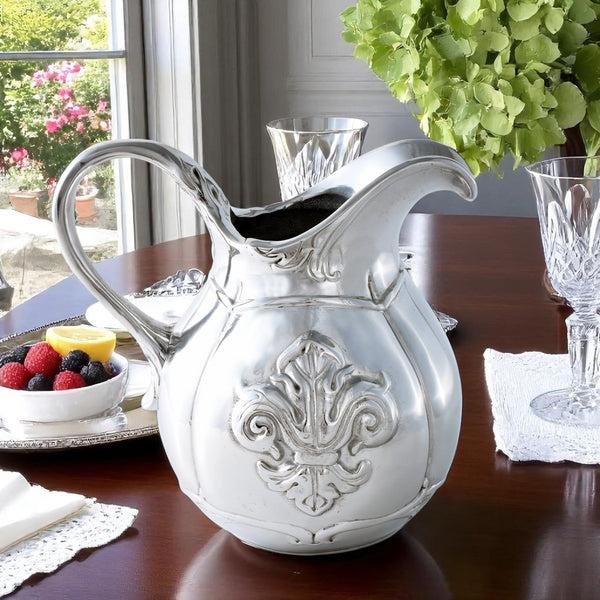 Arthur Court Fleur-De-Lis Pitcher Small