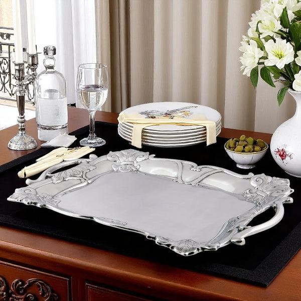Arthur Court Fleur-De-Lis Rectangle Tray