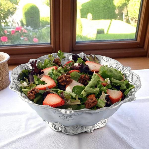 Arthur Court Fleur-De-Lis Salad Bowl 12