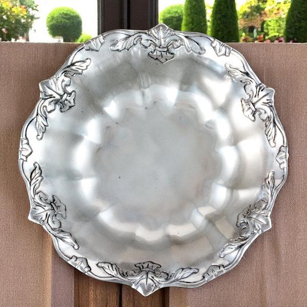 Arthur Court Fleur-De-Lis Salad Bowl 12