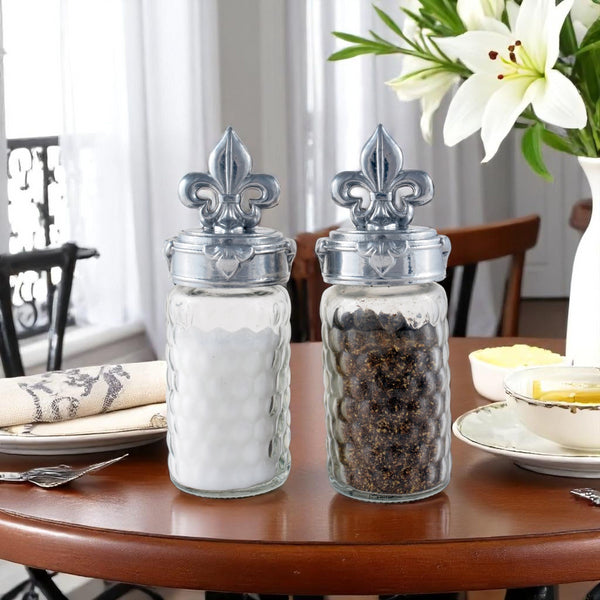 Arthur Court Fleur-De-Lis Salt And Pepper Set